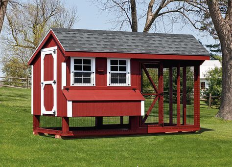 Red Chicken Coop Barn Red Chicken Coop, White Chicken Coop, Poultry Business, Chicken Supplies, Poultry House, Chicken Tractor, Red Chicken, Chicken Run, Best Chicken Coop