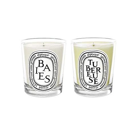 Diptyque Scented Candles Duo Bundle - Baies & Tubereuse (Layering: Fruity and Floral Notes), 2 x 6.7 Oz. (2 Items) Floral Notes, Scented Candles, Layering, Free Delivery, Bundles, Candles, Floral