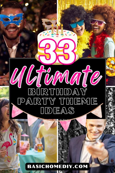 Get the best 33 ultimate fun birthday party theme ideas for adults when planning a milestone birthday bash. Whether party planning for the women or men in your life turning 30, 40, or even 50 we've got easy DIY birthday party theme ideas and fun dress-up party theme ideas. Dive into popular color theme party ideas, reminisce with nostalgic 90s or 80s vibes, or transport guests to the tropics with a Hawaiian luau party. Find ultimate summer party ideas and trendy birthday theme ideas. Farmhouse Style Backyard, 30th Birthday Dresses, Women Party Ideas, 33 Birthday, Outdoor Living Space Ideas, Simple Birthday Party, Nostalgic 90s, Birthday Party Theme Ideas, Hawaiian Luau Party