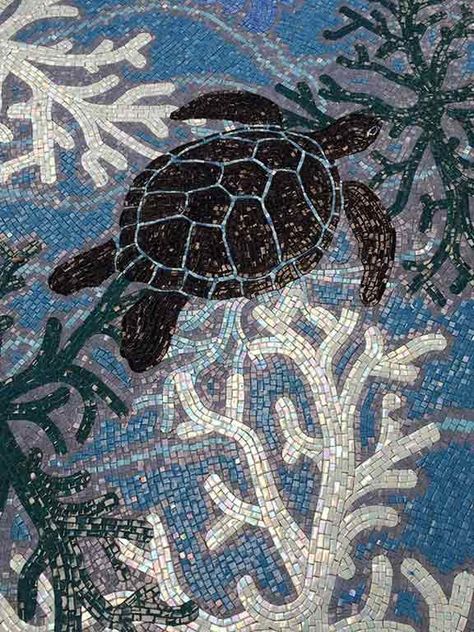 mosaic-legs-turtle-reef-mosaics-sml Turtle Mosaic Pattern, Mosaic Turtles, Starfish Mosaic, Coral Reef Mosaic, Octopus Mosaic Pattern, Sea Turtle Pool Mosaic, Giorgio Vasari, Photo Club, Stained Glass Jewelry