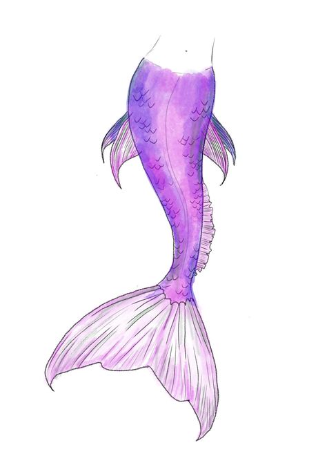 Painted Mermaid Tail, Mermaid Tail Designs Art, Mermaid Tale Drawing, Mermaid Tail Sketch, Mermaid Tails Drawing, How To Draw A Mermaid, Shark Mermaid Tail, Mermaid Drawing Tutorial, Mermaid Art Painting