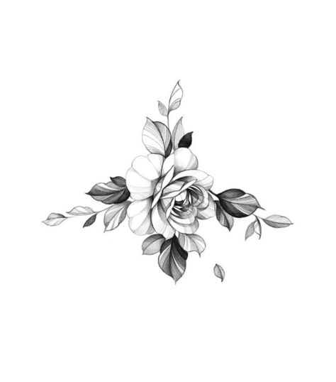 Henne Tattoo, Chicanas Tattoo, Rose Drawing Tattoo, Floral Thigh Tattoos, Animal Tattoo Ideas, Flower Tattoo Drawings, Bone Tattoos, Small Flower Tattoos, Flower Tattoo Shoulder