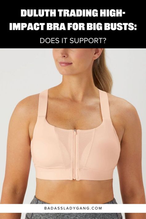 Finding the perfect sports bra for running with a big bust can be a challenge! In my latest review, I dive deep into the Duluth Trading Women's Adjustabust High Impact Zip-Front Bra. Does it offer the support we need? Check out the pros and cons! #SportsBraReview #BigBoobs #RunnersBra Sports Bra For Running, Running Sports Bra, Supportive Sports Bras, Duluth Trading Company, It Support, Big Bust, Duluth Trading, Trading Company, Strong Women