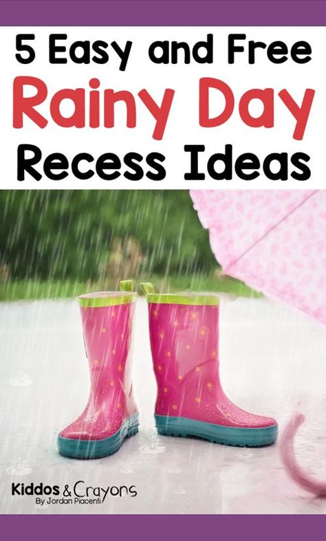 5 free ideas for indoor recess activities. Great low prep games for rainy day recesses. #1 was my students' favorite. Just Dance Video Game, Indoor Recess Ideas, Games At School, Indoor Recess Activities, Recess Activities, Indoor Recess, Kindness Activities, Classroom Routines, Teachers Halloween