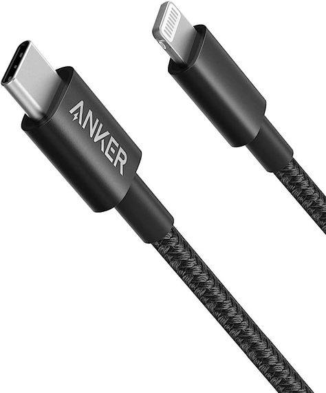 Anker iPhone Fast Charging Cable - 6ft Nylon USB-C to Lightning Cord, MFi Certified for iPhone 13, 13 Pro, 12 Pro Max, 12, 11, X, XS, XR, 8 Plus, AirPods Pro, Power Delivery Support (Black) Toy Storage Solutions, Building Toys For Kids, Mobile Charging, Phone Cables, Charging Cord, Iphone Charger, Lightning Cable, Ipad Pro 12, Power Cable