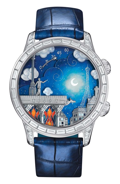 Van Cleef and Arpels hand painted Poetic Wish watch Van Cleef & Arpels, Van Cleef And Arpels, Amazing Watches, Watches Unique, Van Cleef Arpels, Van Cleef, Luxury Watches For Men, Beautiful Watches, Skeleton Watch