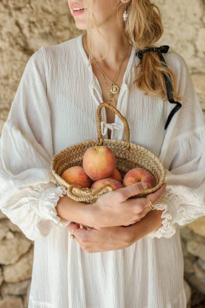 Peach Photoshoot, Orchard Aesthetic, Peach Orchard, Fresh Fruit Salad, Shades Of Peach, Peach Trees, Just Peachy, Floral Notes, In The Flesh