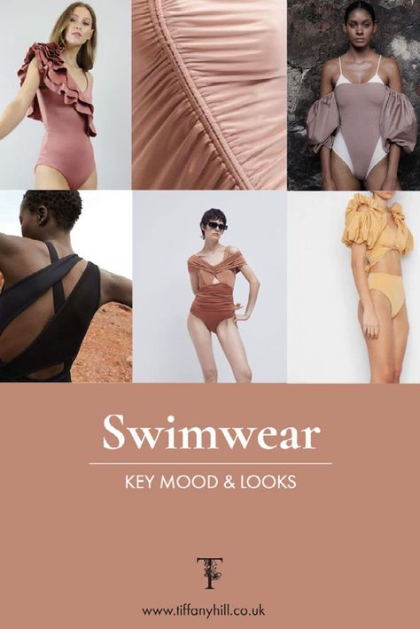 Moda Disco, Trend Moodboard, Beach Embroidery, Fashion Trend Book, Swimwear 2024, Maternity Swim, Swim Trends, Swimwear Trends, Mood Board Fashion