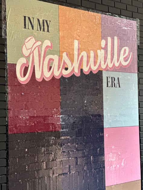 Nashville Esthetics, Welcome To Nashville Sign, Belmont University Nashville, Taylor Swift Museum Nashville, Nashville Tennessee Taylor Swift, Nashville Backgrounds, Nashville Vision Board, Taylor Swift Sign Ideas, Nashville Wallpaper Aesthetic