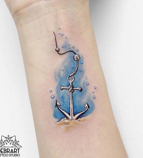 Amazing watercolor anchor tattoo - 50 Awesome Anchor tattoo Designs Anker Tattoo Design, Small Anchor Tattoos, Anchor Tattoo Design, Anker Tattoo, Anchor Tattoos, Tattoo Templates, Inspiration Tattoos, Cat Tattoos, Geniale Tattoos