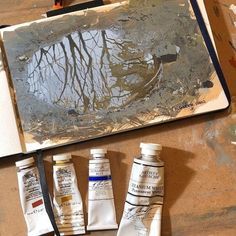 Muddy Puddle, Ultramarine Blue, Burnt Sienna, Titanium White, Yellow Ochre, Sketch, Yard, Paint, On Instagram