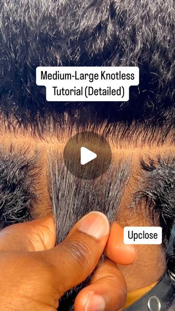 @fola_style on Instagram: "Medium-Large Knotless Tutorial (Detailed)  Step 1: divide your clients natural hair into 3 sections   Step 2 : braid twice then begin to feed in small section of hair   Step 3: begin to feed in braiding hair in little sections and continue to build up the size you desire as you go  Step 4: begin to braid down and don’t hesitate to feed in hair till you achieve your desired size💕 . . . STYLE DETAILS: ✨knotless Braids✨ ✨Medium-Large size ✨ ✨Waist length✨ ✨Color 1b ✨   TO BOOK: Click on the link in bio to book!! 💕Thank y’all for  the continuous support ❤️❤️  #designerbraidstyles #designerbraids  #knotlessbraids #knotless #knotlessbraidsnyc #mediumsize #mediumsized #knotlesslove #knotlesslovers #knotlesslove #neatbraids #neatbraider #neatbraidstyles #neatbraid #exp Diy Individual Braids, Knotless Feed In Braids, How To Feed In Hair, Medium Knotless Braids Waist Length, Knotless Vs Box Braids, Knotless Braids Size Chart, How To Do Braids Step By Step, Knotless Box Braids For Beginners, Medium Large Braids