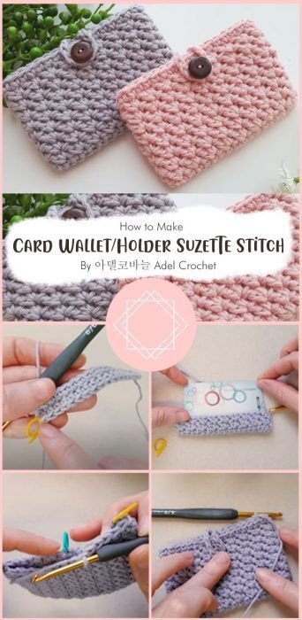 Easy Crochet Card Holder Free Pattern Ideas - Carolinamontoni.com Crochet Change Purse, Crochet Card Holder, Wallet Pattern Free, Card Wallet Pattern, Crochet Craft Fair, Small Crochet Gifts, Purse Patterns Free, Crochet Wallet, Crochet Bag Pattern Free