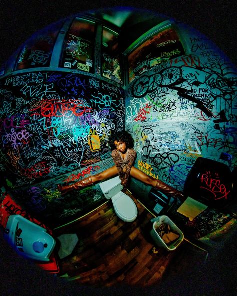 grinders pizza bathroom is top tier 🍕 • photographer- @quinlyntoshphoto model- @abbyjeanlouis Fish Eye Lens Photoshoot, Editorial Editing, Fisheye Photography, Skate Aesthetic, Y2k Photos, Photo Techniques, Concept Photography, Street Portrait, Fun Photoshoot