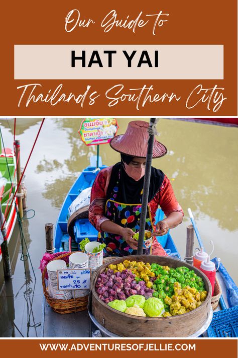 Hat Yai is Thailand’s largest southern city and is chock full of excellent markets, famous fried chicken and gorgeous street art. Read on to see our guide to Hat Yai and why this city should be on your southern Thailand travel itinerary. Hatyai Travel, Thailand Travel Itinerary, Hat Yai Thailand, Hat Yai, Modern Coffee Shop, Thai Travel, 1 Day Trip, Best Thai Food, Koh Lipe