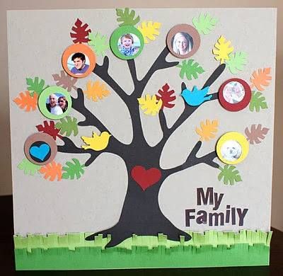 Family Tree For Kids Project - Kids Art & Craft Diy Family Tree Project, Personal Timeline, Family Tree For Kids, Family Tree Craft, Trees For Kids, Grandparents Day Crafts, Family History Projects, Brownie Girl, Tree Projects