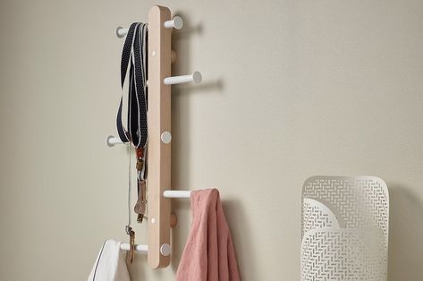 This vertical coat rack by IKEA is the ultimate solution for your space constraint woes - Yanko Design Vertical Coat Rack, 3d Printed Furniture, Reused Furniture, Light Cycle, Japanese Interiors, Iphone Style, Vertical Design, Sustainable Furniture, Smart Storage