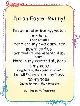 Easter Poems, April Preschool, Easter Songs, Easter Lessons, Easter School, Circle Time Songs, Classroom Songs, Songs For Toddlers, Easter Week