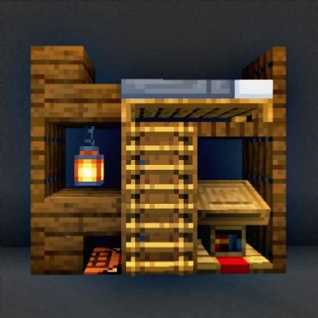 Minecraft Loft Bed, Minecraft Room Ideas In Game, Mc Builds, Minecraft Aesthetic, Minecraft Room, Video Game Room Design, Minecraft Tips, Minecraft Stuff, Ideas Minecraft