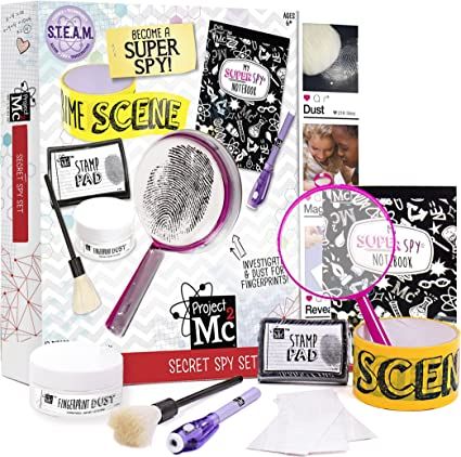 Project MC2 Pretend Play Super Spy Gear STEM Science Kit, Become a Human Lie Detector with Detective Finger Print Identification Set, Crime Scene Tape, Magnifying Glass, Spy Notebook & More Stuff Human Lie Detector, Project Mc, Spy Kit, Project Mc2, Scorpio Gifts, Best Christmas Toys, Kid Detectives, Spy Gear, Stuff Toys