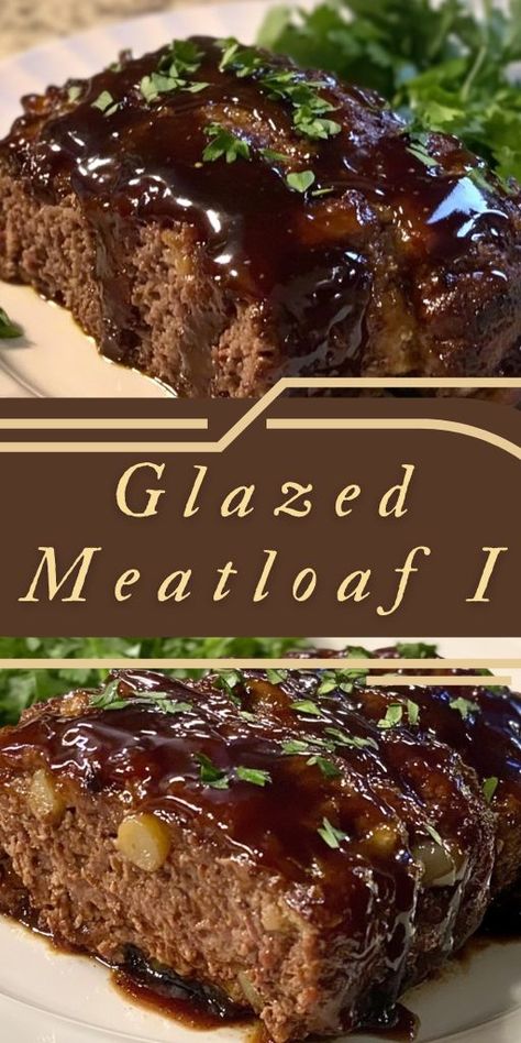 Craving a comforting meal that's both healthy and indulgent? This Glazed Meatloaf is the perfect solution! Combining lean ground beef with a sweet and tangy glaze, this dish offers a moist and flavorful experience without the guilt. It's a delightful way to enjoy a classic favorite with a nutritious twist. #GlazedMeatloaf #HealthyDinner #YummyMeals #EasyCooking #ComfortFood #HealthyLiving #MealPrep #MeatloafRecipe #DeliciousMeals #QuickRecipes #HealthyEating 🍽️🍖 Glazed Meatloaf, Meatloaf Glaze, Meatloaf Recipes, Sweet And Savory, Easy Cooking, Quick Recipes, Meatloaf, Ground Beef, Healthy Dinner