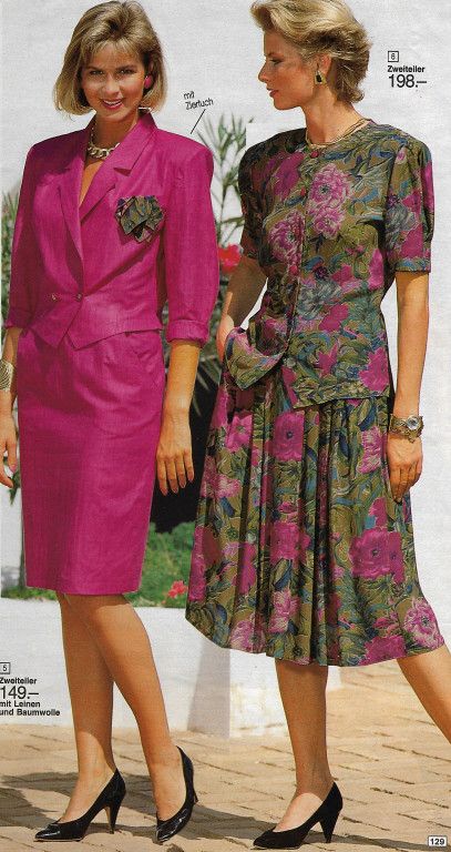 1980 Fashion Women, 1990 Fashion, 1980 Dress, 1980 Fashion, Vintage Catalog, Georgia Fashion, Ladylike Dress, Old School Fashion, Vintage Dress 80s