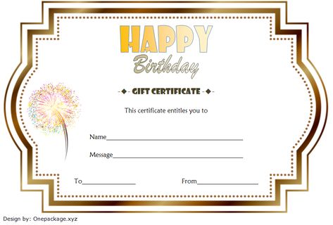 Birthday Gift Certificate, Gift Certificate Template Free, Voucher Card, Template Free Printable, Printable Gift Certificate, European Home Decor, Gift Certificate Template, Printable Vintage, Happy Birthday Gifts