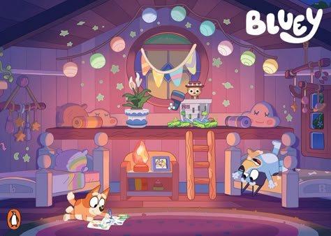 Bluey Printables and Activities Every Bluey Character, Bluey Cartoon Rug Island, Bluey Cartoon Scenes, Bluey Bingo House, Bluey Desktop Wallpapers, Bluey Bingo Bedroom, Bluey Cartoon Wallpaper Desktop, Diy Bluey House, Bluey Desktop Wallpaper