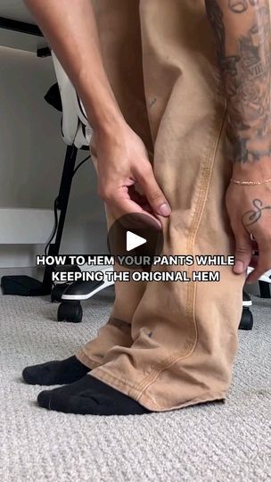 18K views · 7.7K reactions | Amazing hemming tutorial 🪡🧵 by @ericlugo 
.
This tutorial explains how to tailor your own pants so they fit perfectly! What do you think? 
.
.
.
#tailoring #tailored #hem #sewingaddict #sewinginspiration #sewing #seamstress #sewingmachine #tailor #clothingrepair #clothingdesign #sewingisfun | Custom WearHouse Clothes Alterations, Sewing Hems, Sewing Videos, Sewing Pants, Sewing Alterations, Repair Clothes, Pants Sewing Pattern, Altering Clothes, How To Hem Pants