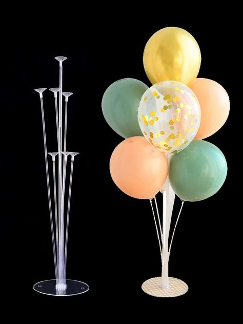 1set Plain Balloon Holder Tomato Cage Balloon Stand, Balloons On Sticks Centerpiece, Balloon On A Stick Centerpiece, Table Balloon Stand Simple, Table Balloon Stand, Balloon Bouquet Stand, Balloon Accessories, Balloon Holders, Balloon Stand