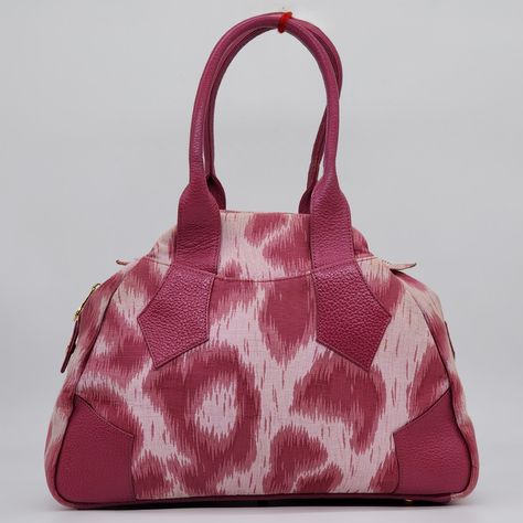 Vivienne Westwood Vivienne Westwood - Pink Leopard Yasmine Canvas Bag | Grailed Westwood Vivienne, Jaguar Print, Luggage Shop, Pink Leopard, Other Woman, Women's Bags, Vivienne Westwood, Canvas Bag, Luggage Bags