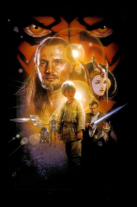 Poster from my collection (migrating it to Pinterest) Anakin Vader, Star Wars Watch, Phantom Menace, New Retro Wave, Tv Series Online, Liam Neeson, The Phantom Menace, Worst Movies, Goonies