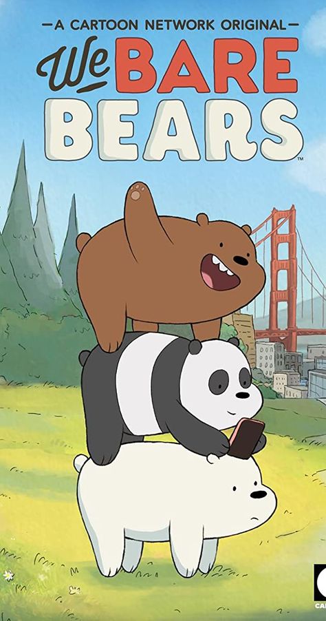 Three brother bears awkwardly attempt to find their place in civilized society, whether they're looking for food, trying to make human friends, or scheming to become famous on the internet. Grizzly, Panda and Ice Bear stack atop one another when they leave their cave and explore the hipster environs of the San Francisco Bay Area, and it's clear the siblings have a lot to learn about a technologically driven world. By their side on many adventures are best friend Chloe (the only human character i Ice Bear Wallpaper, We Bare Bears Wallpaper, Bare Bears Wallpaper, Bear Brothers, Bears Cartoon, Bears Wallpaper, Ice Bear, Human Society, 7 Seconds