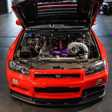 #jpperformance #nissan #gtr #r34 #rednissan #legend #boost #turbo #rb26 Nissan Gtr Engine, Nissan Gtr 34, Gtr R34 Skyline, Gtr 34, Jp Performance, Modded Cars, Turbo Motor, Car Turbo, Nissan Gtr R34