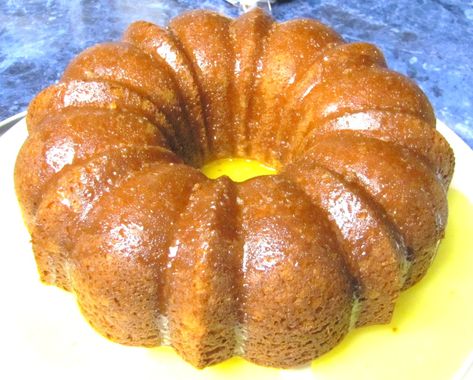 Orange Juice Cake Recipe, Gluten Free Caramel Apples, Bacardi Rum Cake, Orange Juice Cake, Rum Cake Recipe, Boxed Cake Mixes Recipes, Caramel Apple Cake, Sour Cream Pound Cake, Duncan Hines