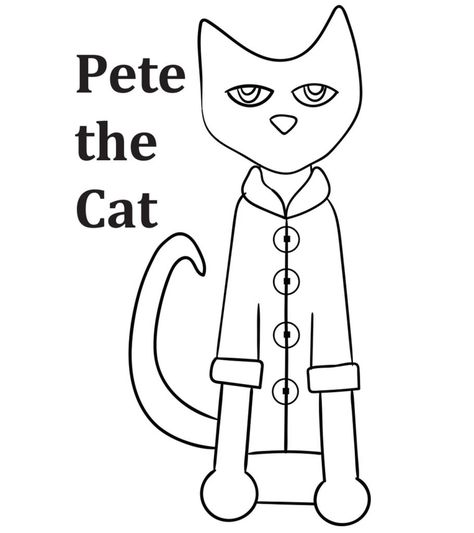 Meet Pete, the cat who makes learning fun! This famous series is loved by almost all the kids. So here we give 10 free printable pete the cat coloring pages Pete The Cat Buttons, Pete The Cat Shoes, Cat Coloring Pages, Pete The Cats, Cat Printable, Cat Coloring, Cat Coloring Book, Cat Activity, Nyan Cat