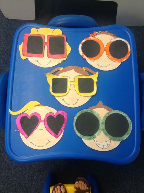 Sunglasses  #kids #summer #craft #cute #sunglasses #kidcrafts Sunglass Craft For Kids, Sunglasses Activity For Kids, Sunglasses Craft Preschool, Sunglasses Craft For Kids, Sunglasses Craft, July Themes, Prek Art, Abc Countdown, Fun Kids Crafts