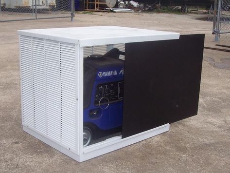 Generator Shed Diy, Portable Generator Shelter, Generator Box Diy, Generator Storage, Inverter Box Design, Portable Generator Enclosure, Diy Generator Enclosure, Generator Enclosure, Generator Shed Ideas