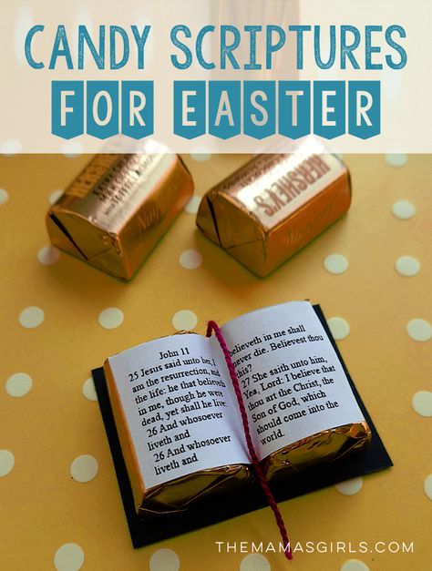 Candy Scriptures for Easter Ideas Aniversario, Easter Favors, Resurrection Day, Church Gifts, Christian Crafts, Candy Crafts, Church Crafts, Easter Projects, Easter Candy