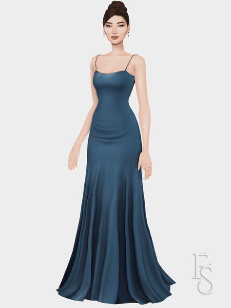 Sims 4 CC Black Tie Gowns Aesthetic Sims 4 Mods Dress, Sims 4 Bridesmaid Dress, Sims 4 Cc Chlotes, The Sims 4 Mods Dress, Sims Aesthetic Cc, Sims Cc Clothes Aesthetic, Sims Cc Dresses, Alpha Sims 4 Cc Clothing, Ts4 Dress Cc