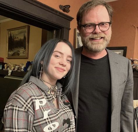 Billie with Rainn Wilson Funny Love Quotes For Her, Funny Love Quotes, Rainn Wilson, Love Quotes For Her, Funny Love, Billie Eilish, All Time, The Office, Love Quotes