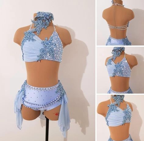 Light Blue Lyrical Dance Costumes, Lyrical Costumes Solo, Jazz Costumes Competition, Blue Lyrical Dance Costumes, Blue Dance Outfit, Lyrical Dance Costumes Solo, Lyrical Dance Outfits, Jazz Dance Costumes Sassy, Freestyle Dance Costumes