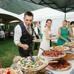 Pizza buffet Great idea for any party  ..... even at weddings . Buffet de pizza  Gran idea para cualquier evento Pizza For Wedding, Backyard Wedding Reception Food, Backyard Wedding Food, Pizza Wedding, Backyard Wedding Reception, Wedding Verses, Wedding Reception Menu, Wedding Backyard Reception, Menu Food