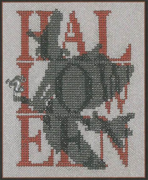 Halloween Witch Shadow Words is the title of this cross stitch pattern from Heinzeit. Price includes pattern and charm as shown in photo. Witch Cross Stitch Pattern, Witch Cross Stitch, Fall Cross Stitch, Cross Stitch Halloween, Halloween Cross Stitch Patterns, Halloween Embroidery Designs, Stitch Halloween, Halloween Cross Stitch, Halloween Cross Stitches