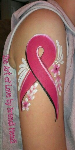 Face Painting Supplies, Arm Painting, Pink Out, Face Painting Designs, Awareness Ribbons, Pink Ribbon, Body Painting, Face Painting, Face And Body