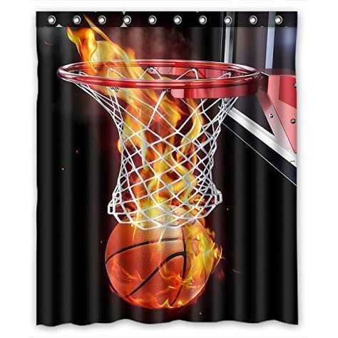 shower curtains sizes, https://countrycurtains.net/shower-curtains-sizes/ , , Check more at https://countrycurtains.net/shower-curtains-sizes/ Basketball Shower Curtain, Flaming Basketball, Basketball Bedding, Basketball Bedroom, Large Curtains, Shower Rings, Wide Curtains, Bathroom Shower Curtain Sets, Drapes And Blinds