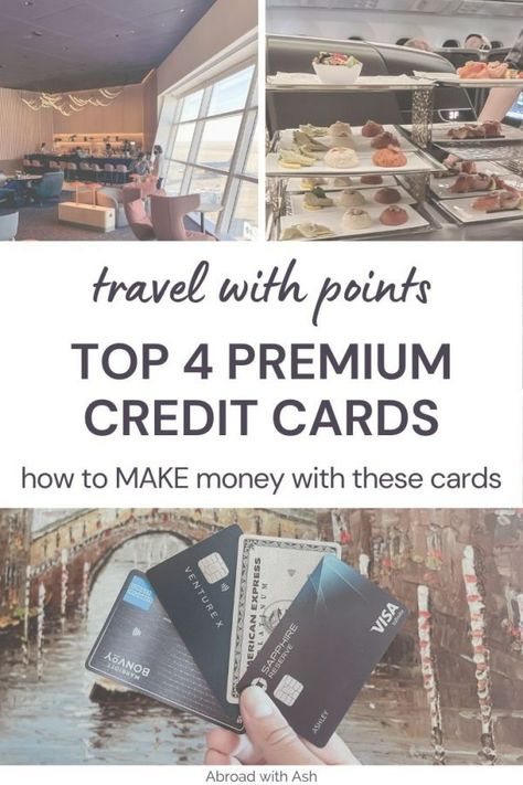 Trying to decide if the high fee for premium credit cards is worth it? I’ll take you through the 4 best luxury credit cards for travel points and benefits. Take a look at fees, benefits, best ways to redeem, point value, what card to use for what purchases, and more! #travelwithpoints #travelcreditcards #travel #traveltips Places To Honeymoon, Travel Credit Card, Travel Rewards Credit Cards, Colmar France, Card Hacks, Travel Points, Travel Destinations Photography, Credit Card Points, Credit Card Hacks