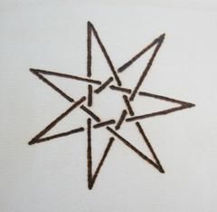 The seven-pointed Faery Star is an emerging symbol in contemporary magick.  Also known as a Fairy Star or Elven Star, it is most often used to represent the wor Fairy Symbols Tattoo, Fairy Star Symbol, The Faery Star Tattoo, Six Pointed Star Tattoo, Seven Pointed Star Tattoo, Fae Symbols, Fairy Star Tattoo, Fairy Symbols, Fantasy Symbols