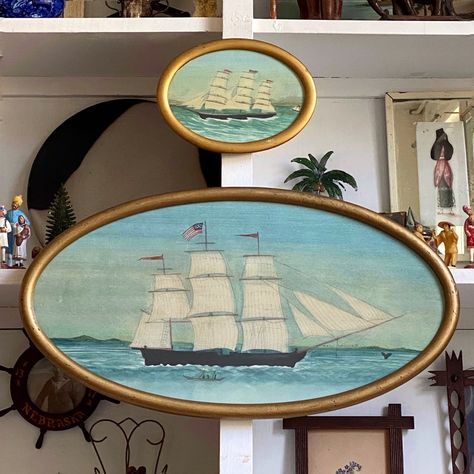 Artwork By Mary Maguire – marymaguireart Maritime Aesthetic, Sea Shanty, Paintings Ideas, Maritime Art, Cottage Vintage, Whale Art, Bookshelf Styling, Ship Paintings, Nautical Art