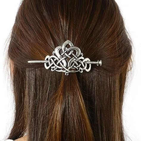 Medieval Hair Jewelry, Celtic Hair Pin, Celtic Accessories, Viking Knot, Viking Accessories, Hair Pin, Celtic Knot Hair, Celtic Crown, Celtic Hair